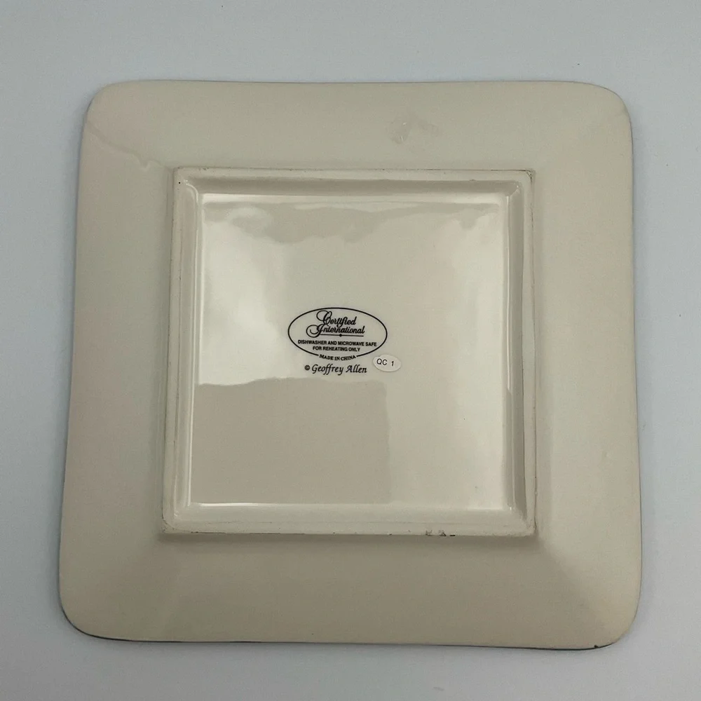 Certified International “Seaside Market” Plates by Geoff Allen Discontinued